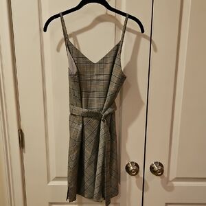 Petite Studio Plaid Mini Dress